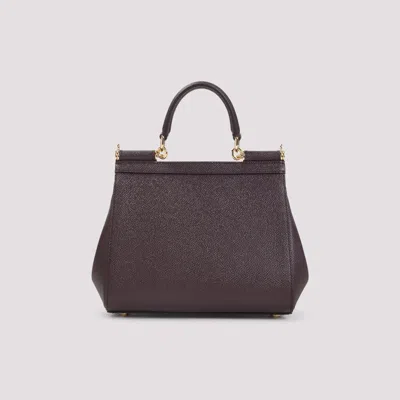 Dolce & Gabbana Sicily Tote Bag In Purple