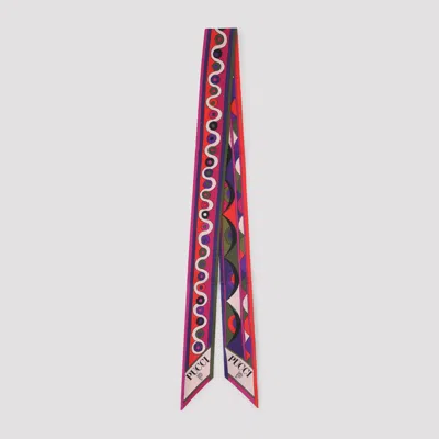 Pucci Geometric-pattern Silk Scarf In Multi