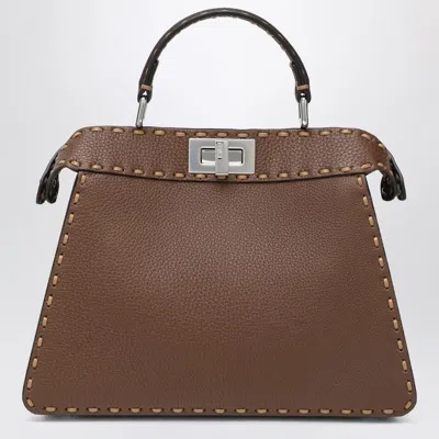 Fendi Brown Calf Leather Bags In Brown