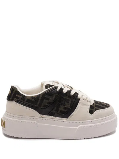 Fendi Sneaker Stringata  Match In Animal Print