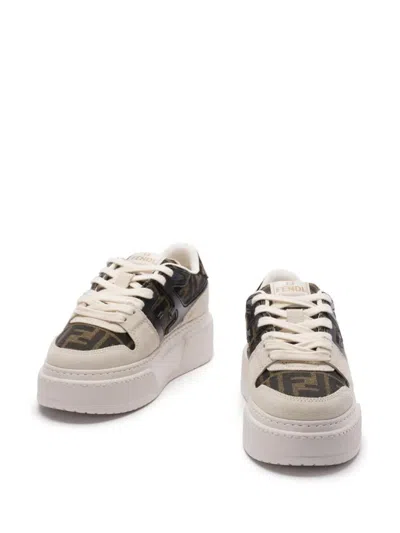 Fendi Sneaker Stringata  Match In Animal Print