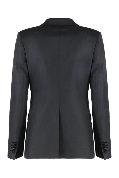 0205 Tagliatore Complete Two Pieces In Wool. In Black