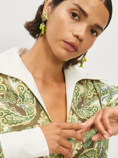 Alemais Tesori Fish Charm Drop Earring In Gold