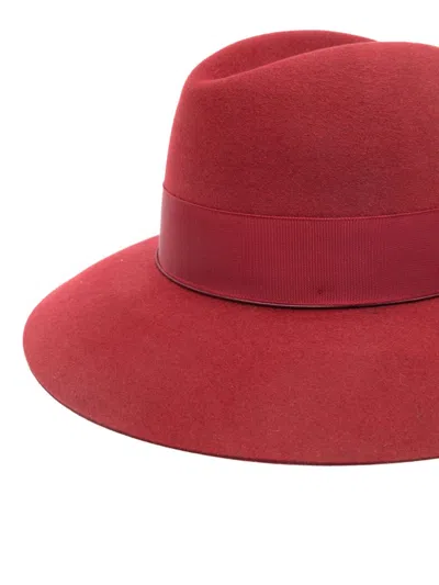 Borsalino Claudette Wool Hat In Red