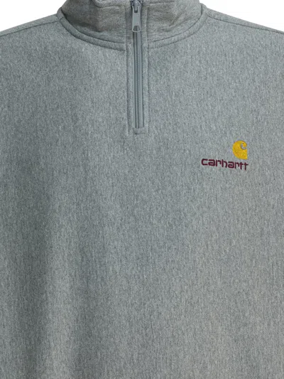 Carhartt Wip "american Script" Sweatshirt In Gray