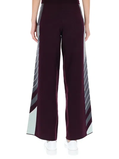 Casablanca "diagonal" Tennis Pants In Brown