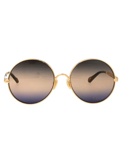 Chloé Chloe Round Sunglasses Ch0321 S 004 In Multi