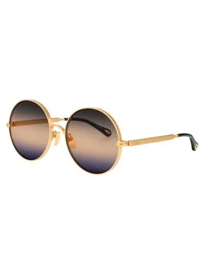 Chloé Chloe Round Sunglasses Ch0321 S 004 In Multi