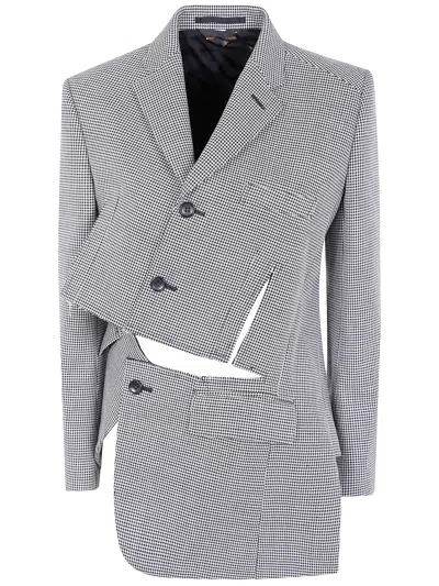 Comme Des Garçons Cropped Jacket In Gray