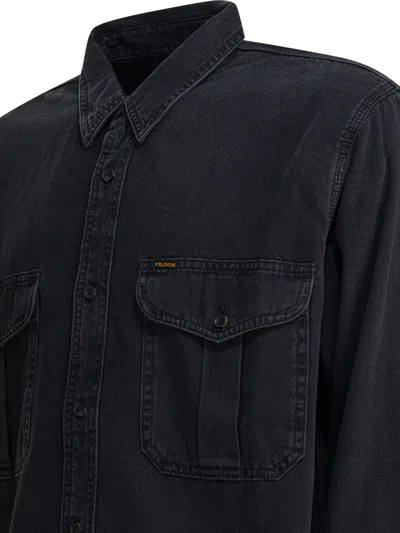 Filson Black Cotton Jacket In Black