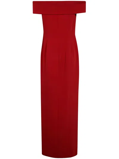 Ralph Lauren Lauren  "adlar" Short Sleeves Gown Long Dress In Gray