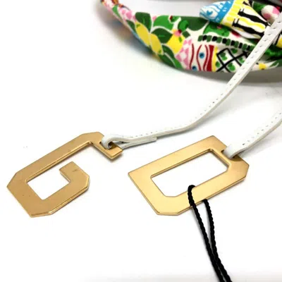 Pre-owned Dolce & Gabbana Gold Multi-color Canvas Leather Tote Bag ()