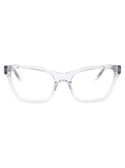 Balenciaga Crystal-crystal-transparent Recycled Acetate Glasses In Gray