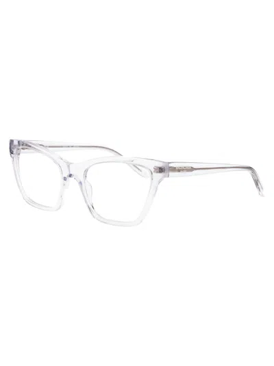 Balenciaga Crystal-crystal-transparent Recycled Acetate Glasses In Gray