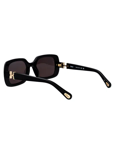 Chloé Chloe Squared Sunglasses Ch0333 S 001 In Black