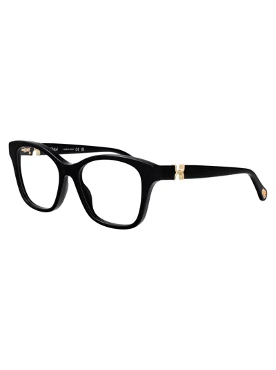 Chloé Black-black-transparent Recycled Acetate Glasses