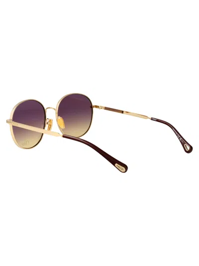Chloé Chloe Geometrical Sunglasses Ch0325 S 001 In Pink