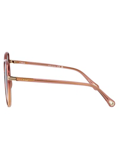 Chloé Chloe Squared Sunglasses Ch0031 S 021 In Brown
