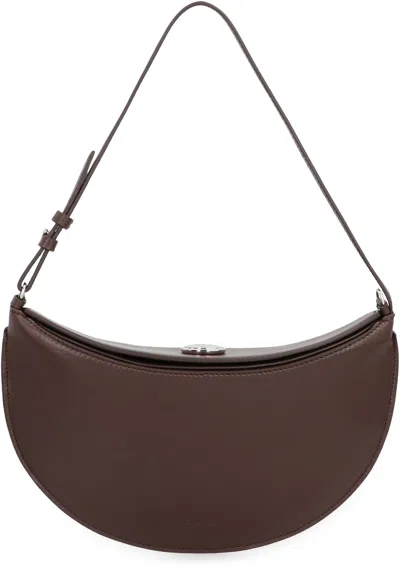 Jacquemus Shoulder Bag Le Petite Oval In Leather In Brown