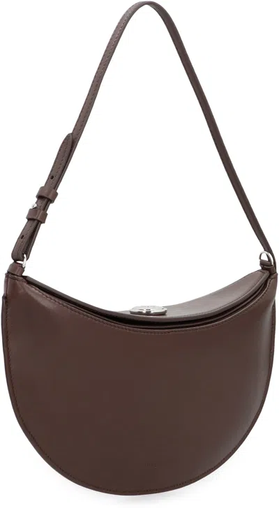 Jacquemus Shoulder Bag Le Petite Oval In Leather In Brown