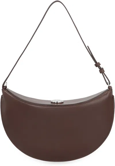 Jacquemus Shoulder Bag Le Petite Oval In Leather In Brown