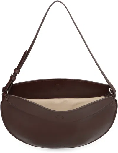 Jacquemus Shoulder Bag Le Petite Oval In Leather In Brown
