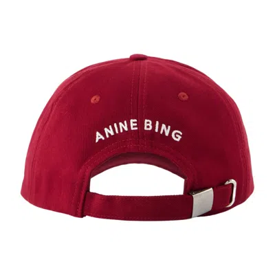 Anine Bing Jeremy Baseball Cap In Red