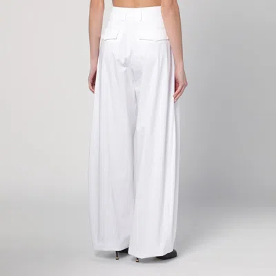 The Latest Thelatest Wide White Billie Trousers In White
