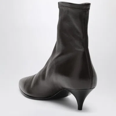 A.emery The Ophelia Ankle Boots In Brown Leather In Black