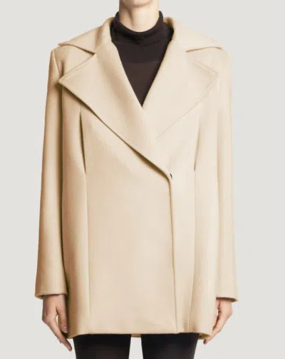 Pt Torino Cappotto In Drap Di Lana E Cachemire In Neutral