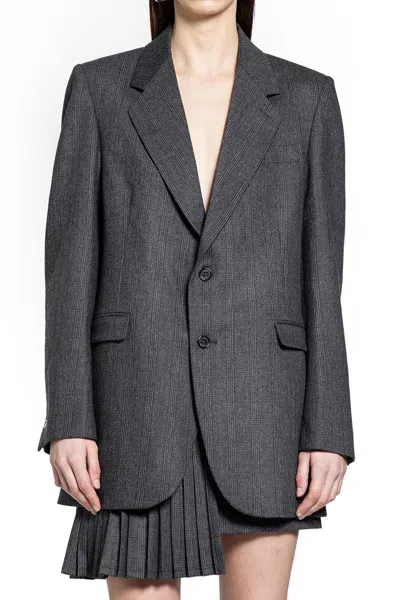 Coperni Checked Blazer In Gray