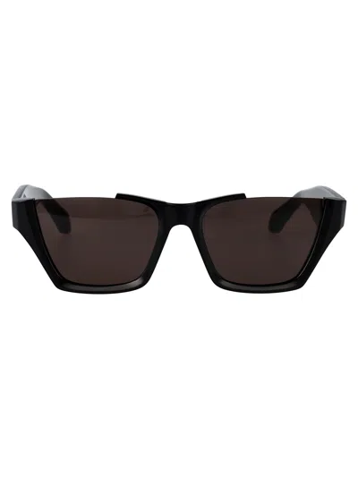 Alaïa Alaia Black-black-grey Recycled Acetate Sunglasses In Black