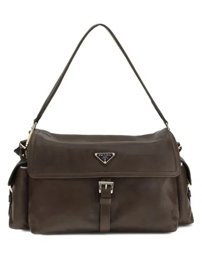 Prada Flap Bags In Brown
