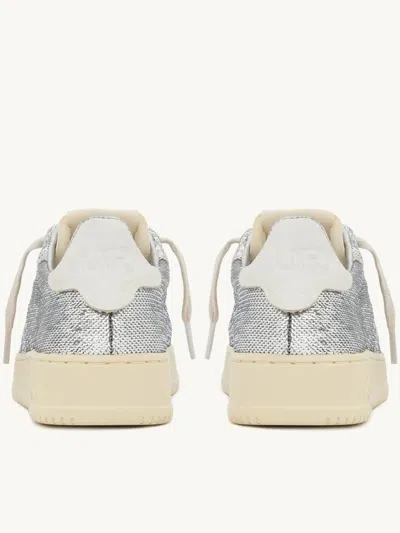 Autry "dallas Low Sparkling" Sneaker In Gray