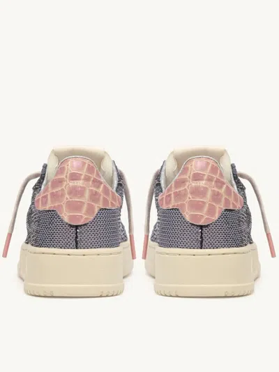 Autry "dallas Low Sparkling" Sneaker In Gray
