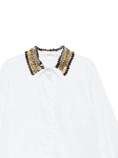 Maliparmi Embellished-collar Shirt In White