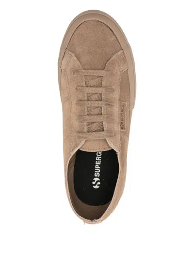 Superga 2750 Suede Flesh Out Shoes In Brown