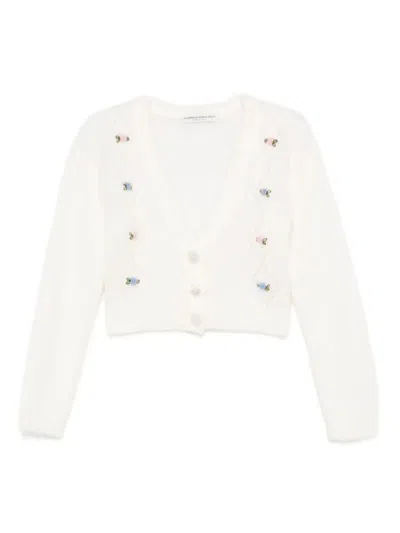 Alessandra Rich Sweatshirt In White