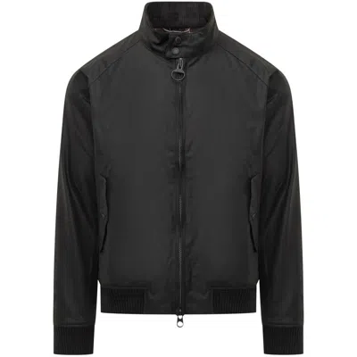 Barbour Long Sleeve Jacket With Elasticized Cuffs And Waist In Black