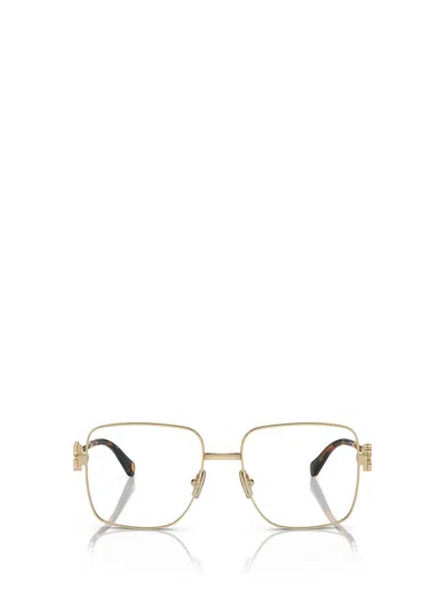Miu Miu Eyewear Eyeglasses In Gold