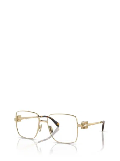Miu Miu Eyewear Eyeglasses In Gold