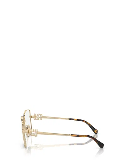 Miu Miu Eyewear Eyeglasses In Gold