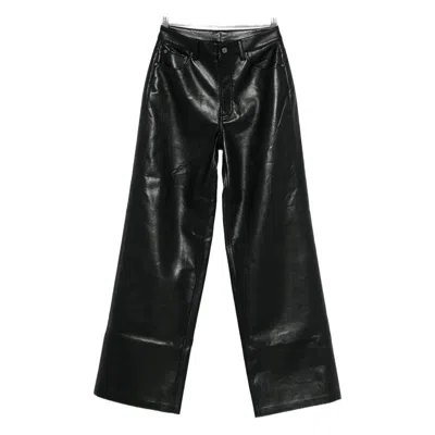 Anine Bing Manon Elasticated Trousers In Black