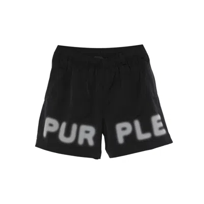 Purple Brand All Around Water Repellent Performance Shorts In Black