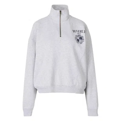 Sporty And Rich Graphic-print Sweatshirt In Gray