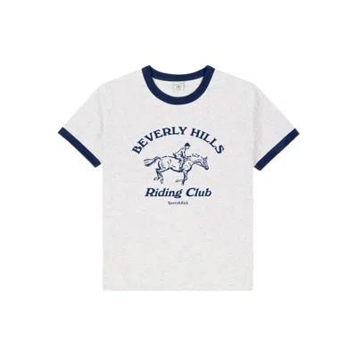 Sporty And Rich Graphic Ringer T-shirt In White