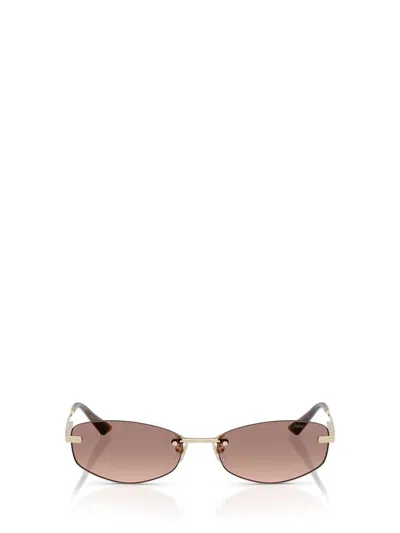 Jimmy Choo Geometric Frame Sunglasses In Gold