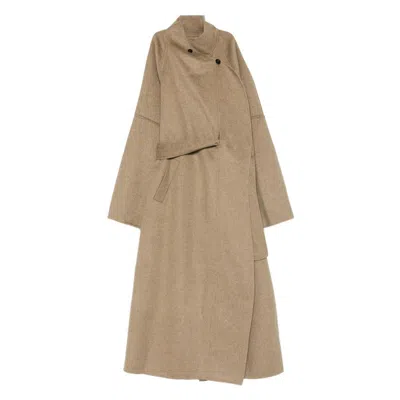 Viktoria Chan Juliet Button Coat In Brown