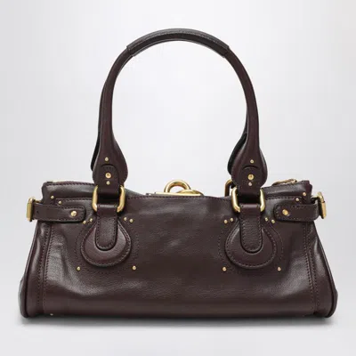 Chloé Garnet Red Paddington Bag In Brown