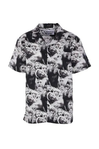 Cherry World Glenapalooza Printed Short-sleeve Shirt In Black